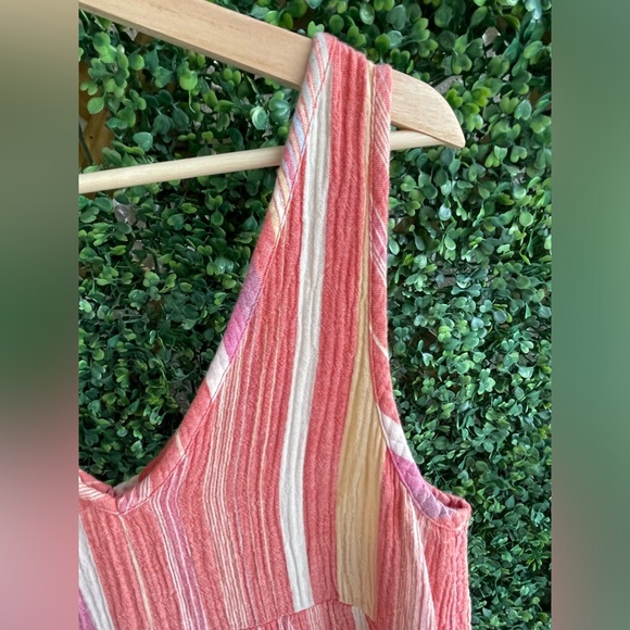 Marine Layer Pink Striped Corinne Maxi | Sz Large - Picture 14 of 17